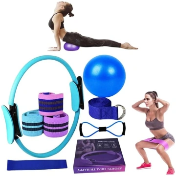 11 gabalu Pilates gredzenu komplekts, Pilates pama
