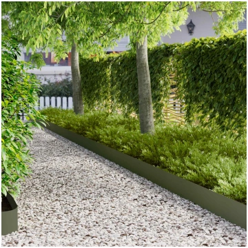 Zāliena apmale 10 pcs 103 x 20 cm tērauds olīvu za