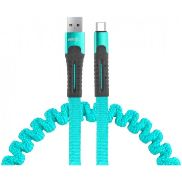 Vads USB-USB C-TYPE 1,2 metri zils