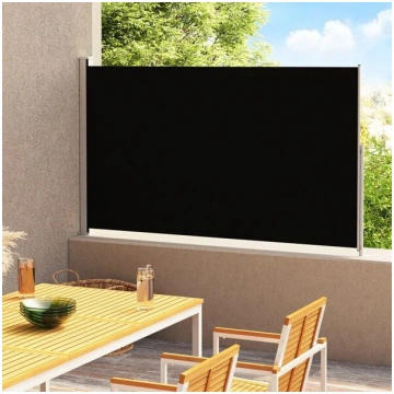 vidaXL izvelkama sānu markīze, melna, 180x300 cm