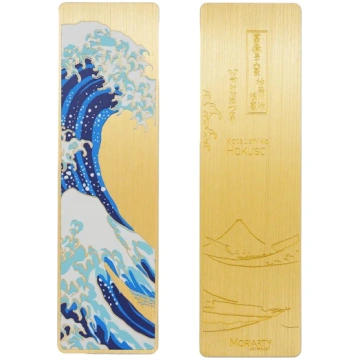The Great Wave of Kanagawa - Metāla grāmatzīme
