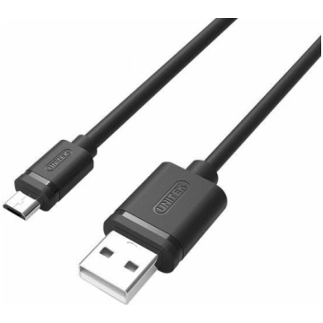Unitek USB Cable USB 2.0-micro USB M/M, 1,5m; Y-C4