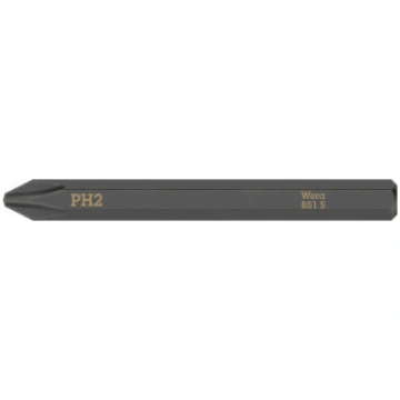 851 S Phillips bits for impact screwdrivers, PH 2 