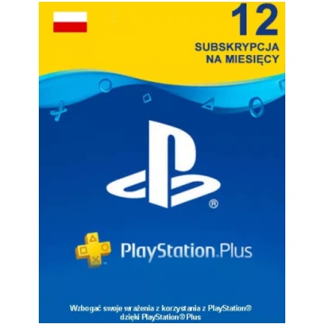 Polija PSN Plus 12 Mēnešu Abonements Sony