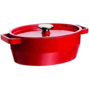 Katls 3.8L PYREX ovāls čuguna 29cm / sarkans 33SC5