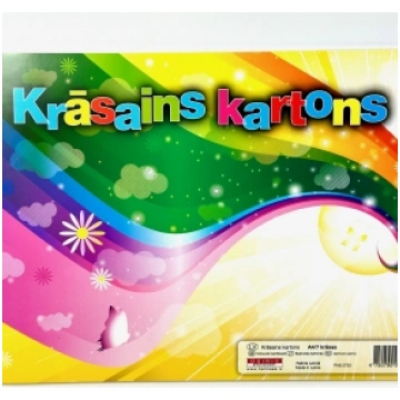 Kartons krāsains A4,7 krāsas