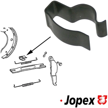 Handbrake push rod spring clip VW
