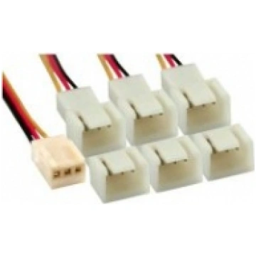 InLine 3-Pin to 6x 3-Pin Adapter for Fans (33436) 