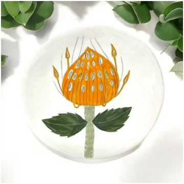 Gemma Orkin Ceramic Plate - Pincushion Protea Gemm