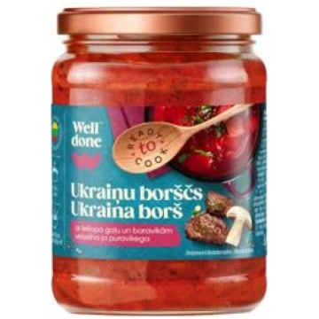 Ukraiņu borščs ar gaļu WELL DONE 480g