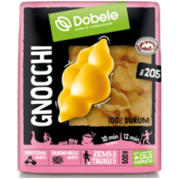 DOBELE Gnocchi Nr.205 100% Durum makaroni Latvija 
