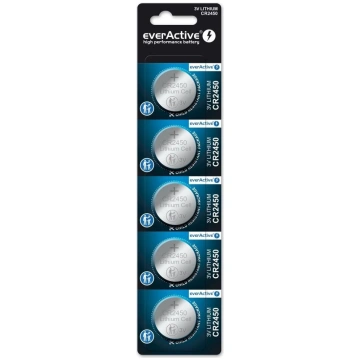 Litija monētu/plakanā baterija everActive CR2450, 