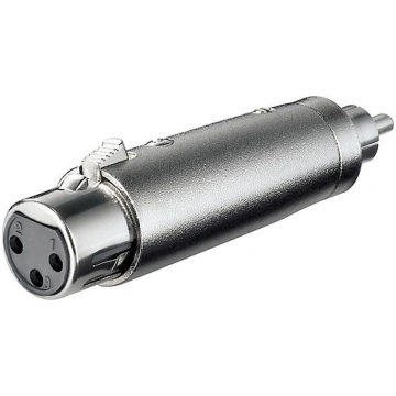 MicroConnect XLR Adaptor 3 pin XLR - RCA F-M 57110