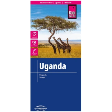 Reise Know-How Landkarte Uganda (1:600.000): world