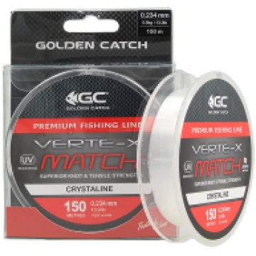 Aukla monofīlā Golden Catch Verte-X Match 150m 0.1
