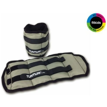 Tunturi Wrist and Ankle Weights 2kg, Gray, 2pcs 14