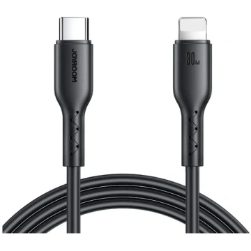 Kabelis SA26 USB-C / Lightning cable 30W Black fal