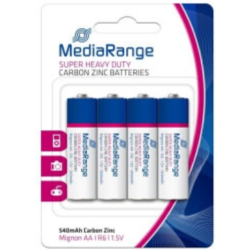 BATTERY CARBON-ZINC AA 1.5V/4PCS MRBAT144 MEDIARAN