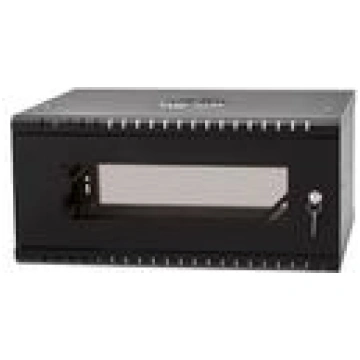 Komutācijas sienas skapis 19"- 4U - 450mm MELNS