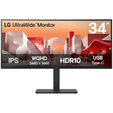 Monitors Monitoris LG 34BA75QE-B 34" Curvo WQHD IP