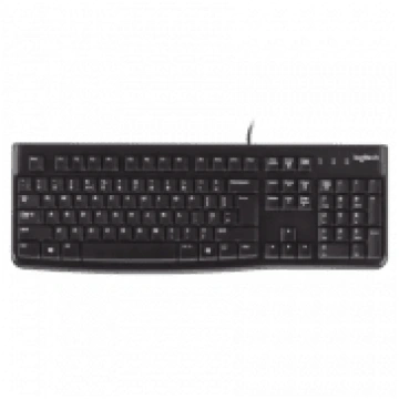 Logitech K120 Corded Keyboard ENG/RUS Black