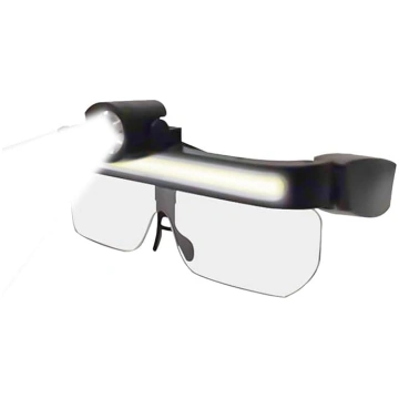 LED drošības brilles – ABS/PC, 16 cm, uzlādējamas,