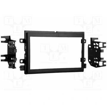 Radio frame; Ford,Lincoln,Mercury; 2 DIN; black | 