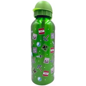 Minecraft alumīnija ūdens pudele, 500 ml zaļa
