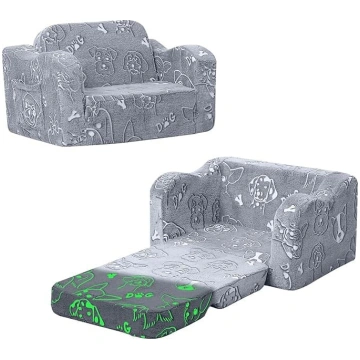 MeMoreCool Children"s Sofa Foldable, 2-in-1 Toddle