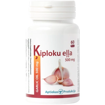 APTIEKAS PRODUKCIJA Ķiploku Eļļa 500 mg kapsulas, 