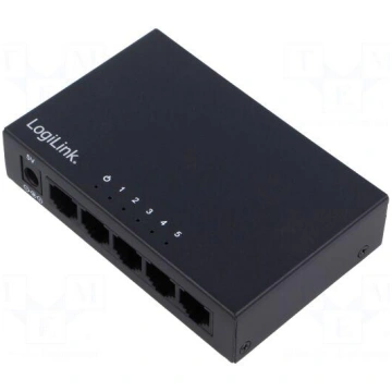 Switch Ethernet | DC socket,RJ45 socket x5 | PnP,P