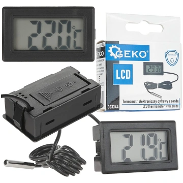 Digitālais LCD termometrs ar zondi, GEKO, G03344, 