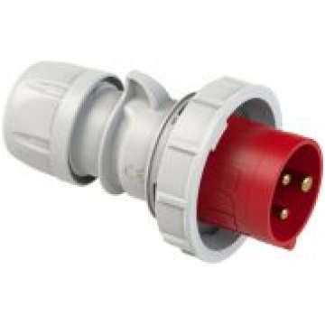 Spraudnis vadā 3x32A (2P+PE) 9h IP67 SHARK sarkans