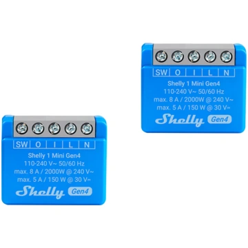 Shelly Set of 2 Mini Gen4 Zigbee/Matter Controller
