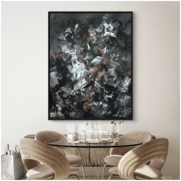 Large Painting "Chromatic Symphony" 100x130cm Pare