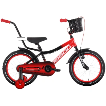 Bērnu velosipēds TABOU Rocket Alu, 16" black-red 5