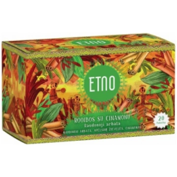 ETNO rooibos red tea with cinnamon 40g (2g x 20 ga