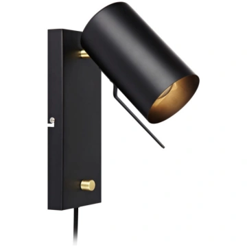 Melna sienas lampa Markslöjd Carrie