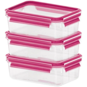 EMSA CLIP & CLOSE Box Rectangular 0.55 L Pink,Tran