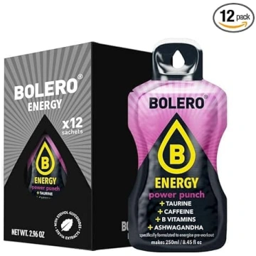 Bolero Energy bezcukura dzēriena pulveris – vegāns