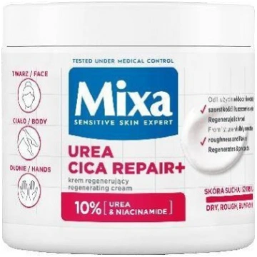 Mixa Urea Cica Repair+ regenerujacy krem do twarzy