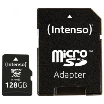 Intenso MEMORY MICRO SDXC 128GB C10/W/ADAPTER 3433