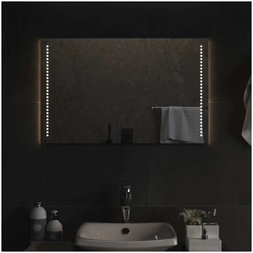 Vannasistabas spogulis ar led, 80x50 cm