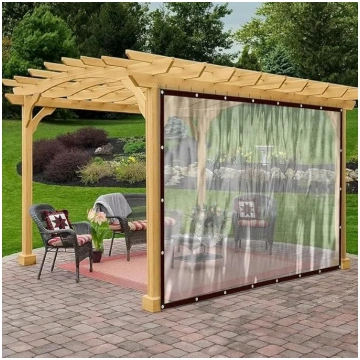 PVC brezenta ūdensnecaurlaidīgs tents ar cilpām, c