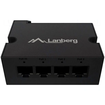 Switch Ethernet | RJ45 PoE+ socket x4 | black | 10