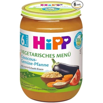 HiPP Bioloģiskais ēdienkarte no 6 mēnešiem Kuskusa