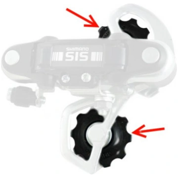 Aizmugurējā pārslēdzēja rullīšu komplekts Shimano 