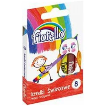 Krītiņi vaska 8 krāsas Fiorello (GR8)