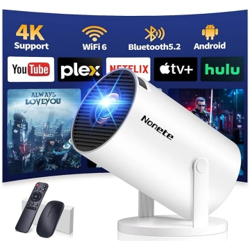 Vidéoprojecteur 1080P FHD Mini projektors Video 4K
