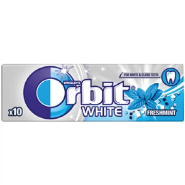 Košļājamā gumija ORBIT White Fresh Mint 14g